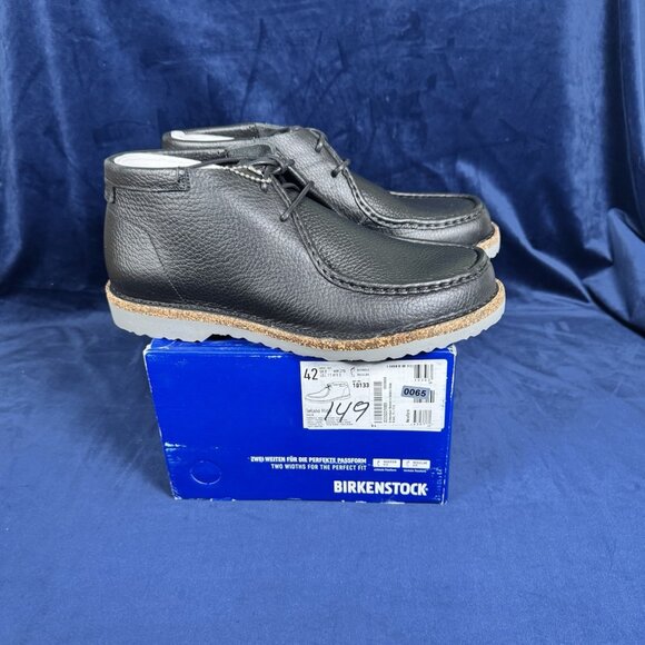 NEW!! EU 42 Birkenstock Delano High Black Men's 9 0065